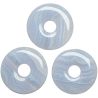 Donut Pi Chinois en calcédoine bleue pour pendentif