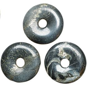 Donut Pi Chinois pyrite en ardoise pour pendentif