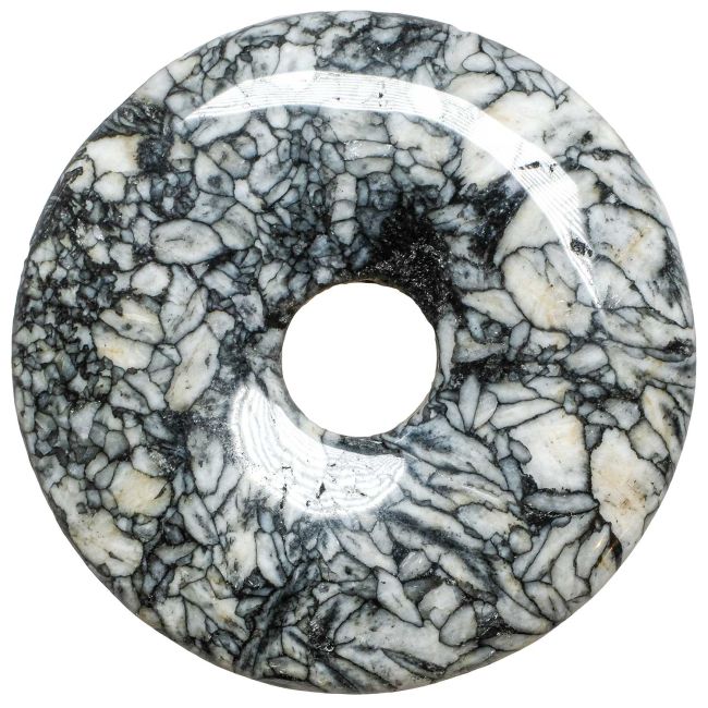 Donut Pi Chinois en pinolite pour pendentif