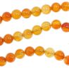 Bracelet en cornaline - perles rondes 10 mm