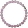 Bracelet en lépidolite - Perles rondes 6 mm