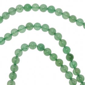 Bracelet en aventurine verte - perles rondes 6 mm