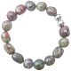 Bracelet en jaspe héliotrope - Perles roulées 8 à 10 mm