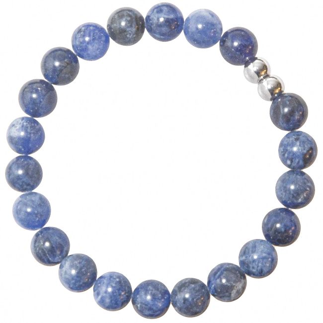 Bracelet en sodalite - Perles rondes 8 mm