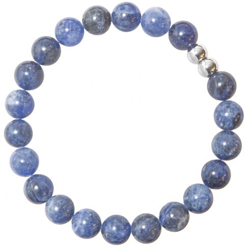 Bracelet en sodalite - Perles rondes 8 mm