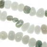 Bracelet en agate arbre et blanche - Perles roulées 10 à 15mm