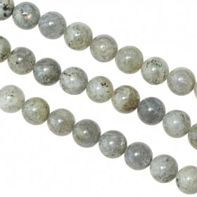 Bracelet en labradorite - perles rondes 10 mm