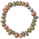 Bracelet en unakite - Perles roulées 7 à 10 mm