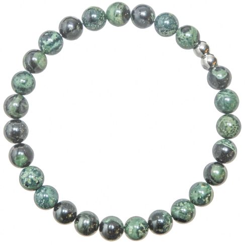 Bracelet en jaspe de Kambaba - Perles rondes 6 mm