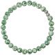 Bracelet en jaspe vert - Perles rondes 6 mm