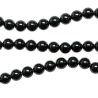 Bracelet en onyx noir - Perles rondes 8 mm