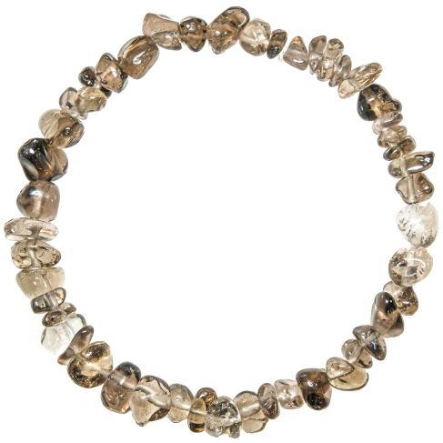 Bracelet en cristal fumé - perles baroques