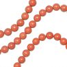 Bracelet en jaspe rouge - Perles rondes 6 mm