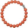 Bracelet en jaspe rouge - Perles rondes 8 mm