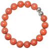 Bracelet en jaspe rouge - Perles rondes 10 mm