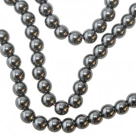 Bracelet en hématite - Perles rondes 8 mm