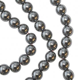 Bracelet en hématite - Perles rondes 10 mm