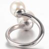Bague double perle nacrée