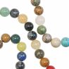 Bracelet en pierres du monde - Perles rondes 10 mm