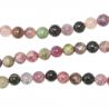 Bracelet en tourmaline multicolore - Perles rondes 8 mm