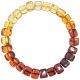Bracelet en ambre de la mer baltique - Perles cubiques