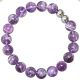 Bracelet en améthyste à chevrons - Perles rondes 8 mm