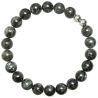 Bracelet en astrophyllite - Perles pierres rondes 8 mm