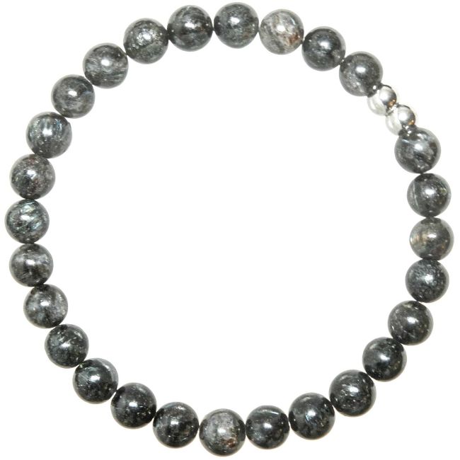 Bracelet en astrophyllite - Perles pierres rondes 8 mm