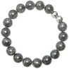 Bracelet en astrophyllite - Perles pierres rondes 10mm