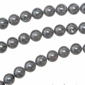 Bracelet en astrophyllite - Perles pierres rondes 10mm