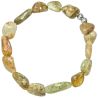 Bracelet en jaspe vert - Perles roulées 10 à 15 mm