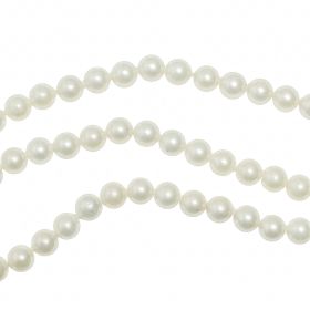Bracelet en nacre de coquillage - Perles rondes 6 mm