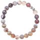 Bracelet en agate de Botswana - Perles rondes 8 mm