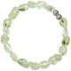 Bracelet en préhnite épidote - Perles roulées 8 à 12 mm