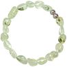 Bracelet en préhnite épidote - Perles roulées 8 à 12 mm