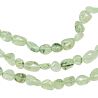 Bracelet en préhnite épidote - Perles roulées 8 à 12 mm