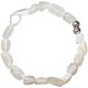 Bracelet en pierre de lune blanche - Perles roulées 8 à 12 mm
