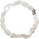 Bracelet en pierre de lune blanche - Perles roulées 8 à 12 mm