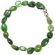Bracelet en jaspe vert - Perles roulées 8 à 12 mm