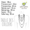 Collier en quartz rose - Perles roulées 5 à 8 mm - 38 cm