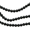 Collier en onyx noir  - Perles rondes 6 mm - 43 cm