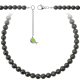 Collier en onyx noir  - Perles rondes 8 mm - 38 cm
