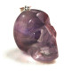 Pendentif crâne en quartz rose