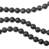 Collier en onyx noir  - Perles rondes 8 mm - 60 cm