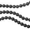 Collier en onyx noir  - Perles rondes 8 mm - 90 cm