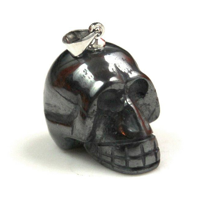 Pendentif crâne en hématite