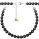Collier en onyx noir  - Perles rondes 10 mm - 43 cm