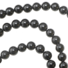 Collier en onyx noir  - Perles rondes 10 mm - 55 cm