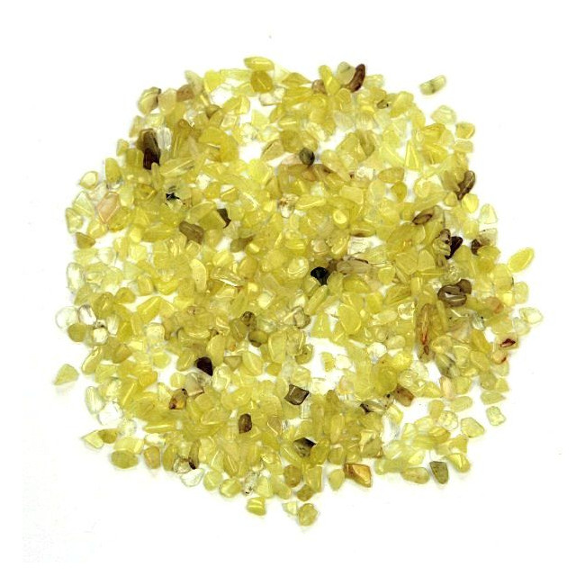 Mini pierres roulées calcite jaune - 5 à 10 mm - 100 grammes