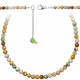 Collier en agate crazy lace - Perles rondes 6 mm - 60 cm